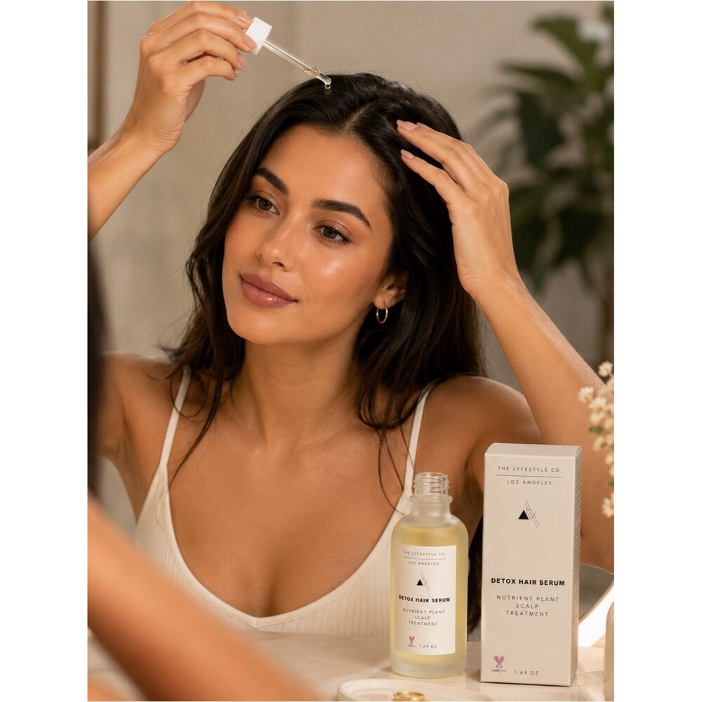 THE LYFESTYLE CO. Detox Hair Serum Nutrient Plant Scalp Treatment - Picture 1 of 4